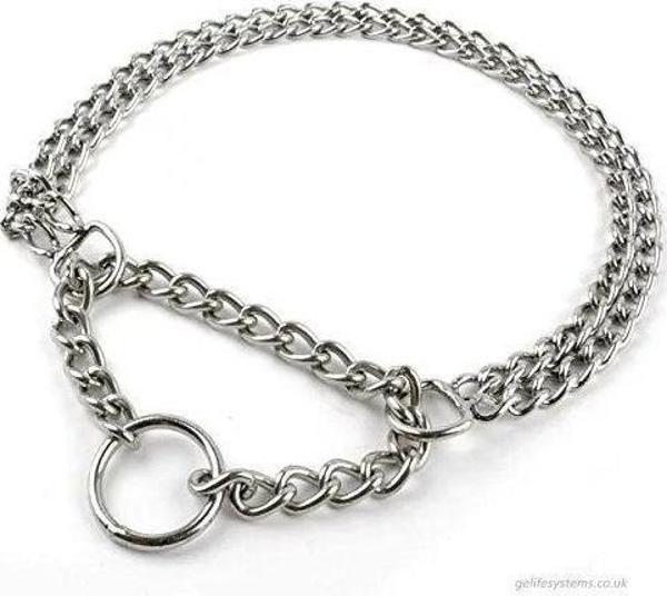 Nunbell İki Sıra Zincir Köpek Boyun Tasması 2 mm - Image 1