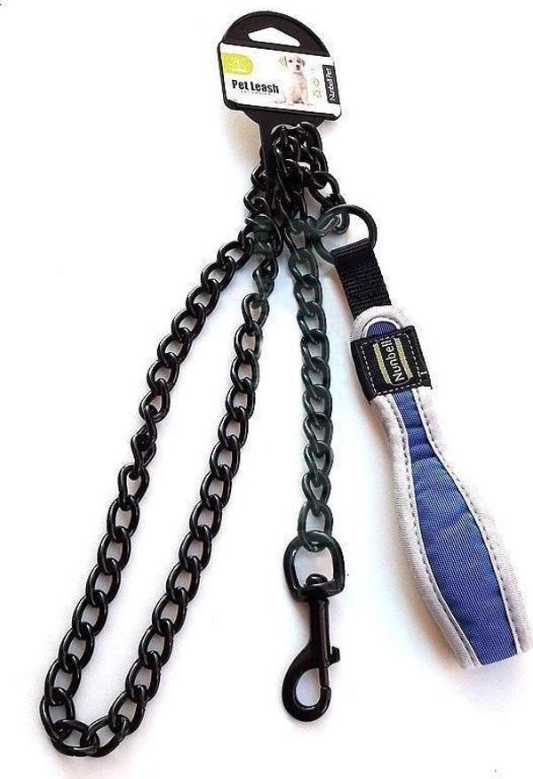 Nunbell Yumuşak Saplı Siyah Köpek Gezdirme Zincir 2.5 Mm - Image 1