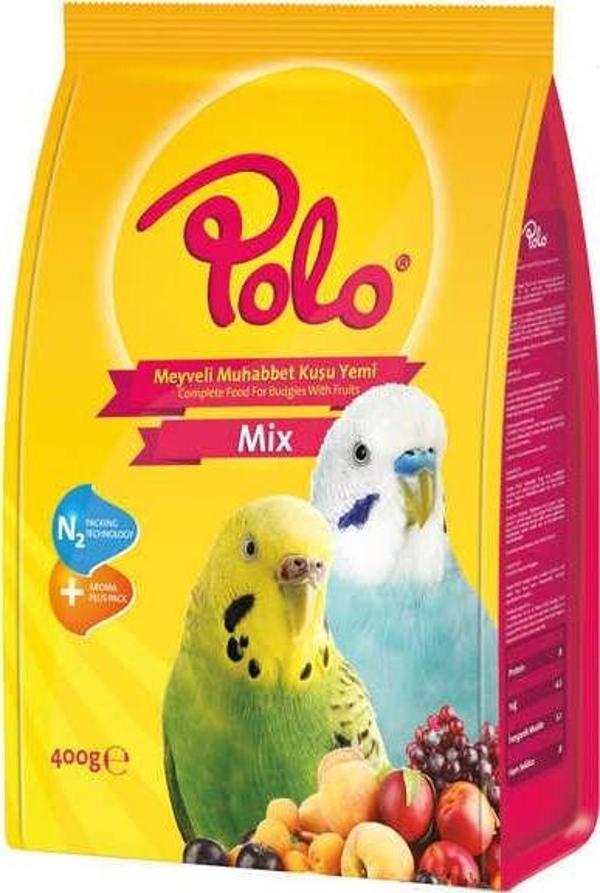 Polo Meyveli Muhabbet Kuşu Yemi 400 gr - Image 1