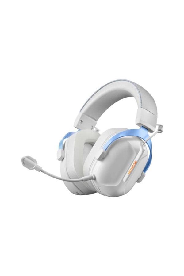 Mchose S9 Pro White Blue 7.1 Surround Kablosuz Gaming Kulaklık (Mc-S9-6) - Image 1