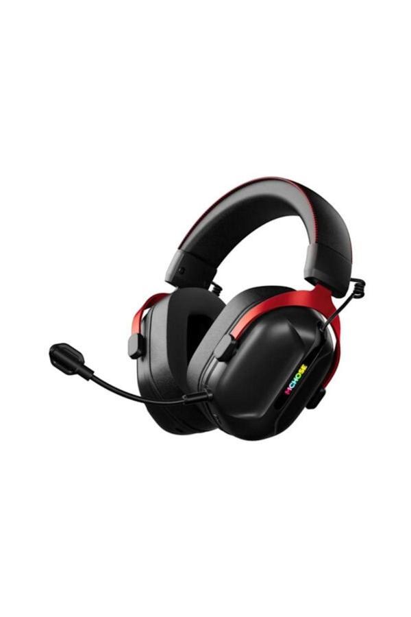 Mchose S9 Pro Black Red 7.1 Surround Kablosuz Gaming Kulaklık (Mc-S9-5) - Image 1