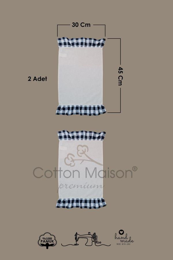 Cotton Maison Amerikan Servisi Fırfırlı Retro 30X45 Cm 2 Li - Image 1