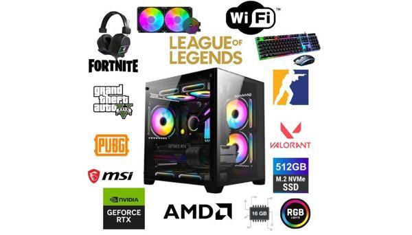 DFS Gaming ECO 66X RYZEN 5 5600X-B550M-RTX 5060 8GB-16GB RAM-512GB M.2-SIVI SOĞUTMALI-OYUNCU BİLGİSAYARI - Image 1