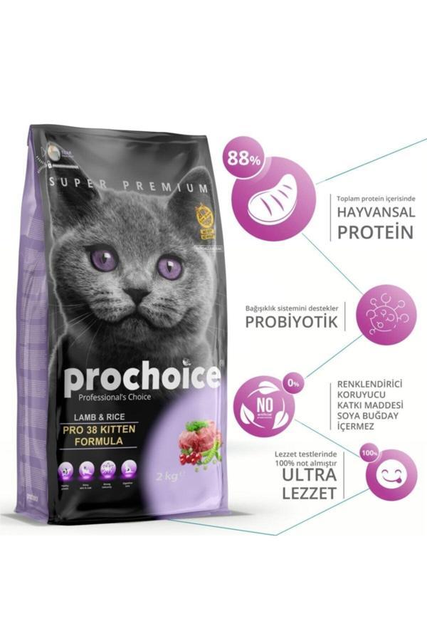 ProChoice 38 Kitten Kuzu Etli Yavru Kedi Maması 15 Kg - Image 1