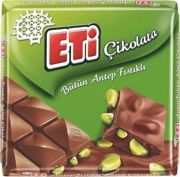 Eti Çikolata Antep Fıstıklı Kare 60 Gr 6 Adet - Image 1
