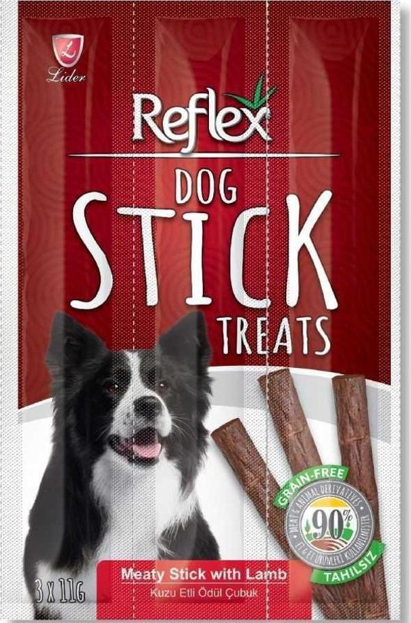 Reflex Dog Stick Kuzu Etli Köpek Ödül Çubuğu 11 Gr 3'lü - Image 1