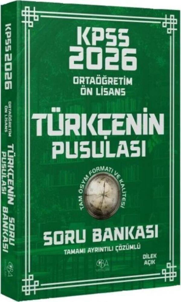 CBA Yayınları 2026 KPSS Lise Ortaöğretim Ön Lisans Türkçenin Pusulası Soru Bankası - CBA Akademi Yayınları - Image 1