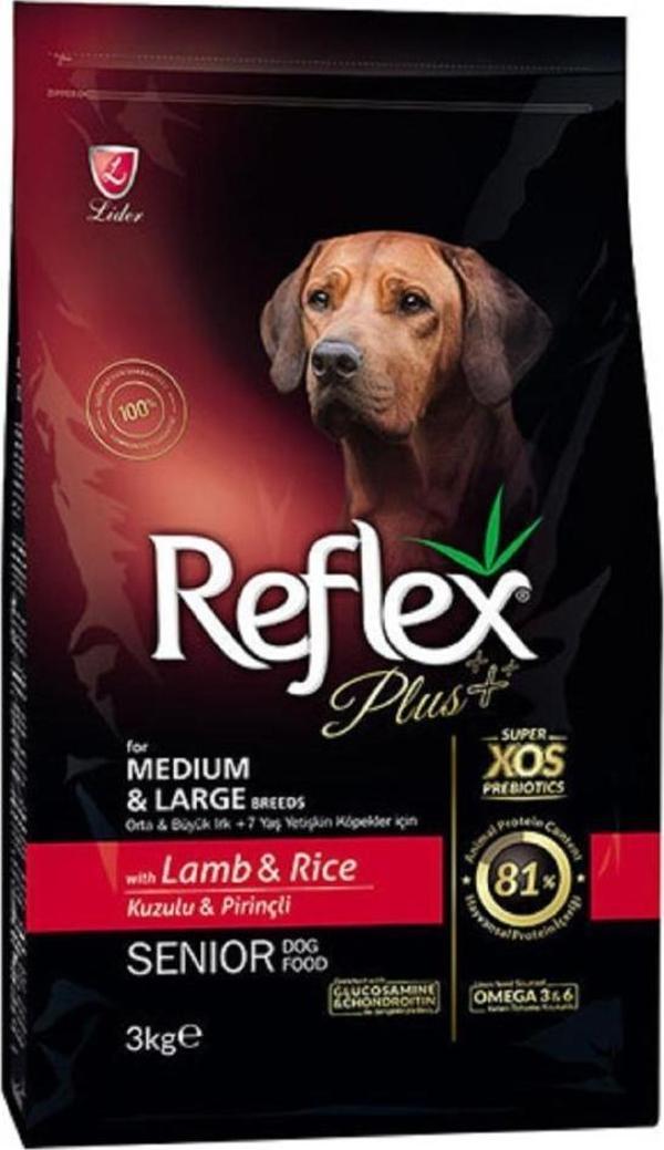 Reflex Plus Kuzulu Senior Yaşlı Köpek Maması 3 Kg - Image 1