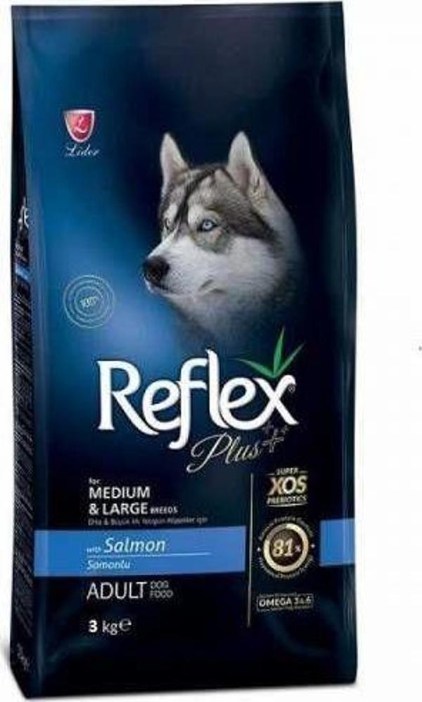 Reflex Plus Somonlu Büyük Ve Orta Irk Köpek Maması 3 Kg - Image 1