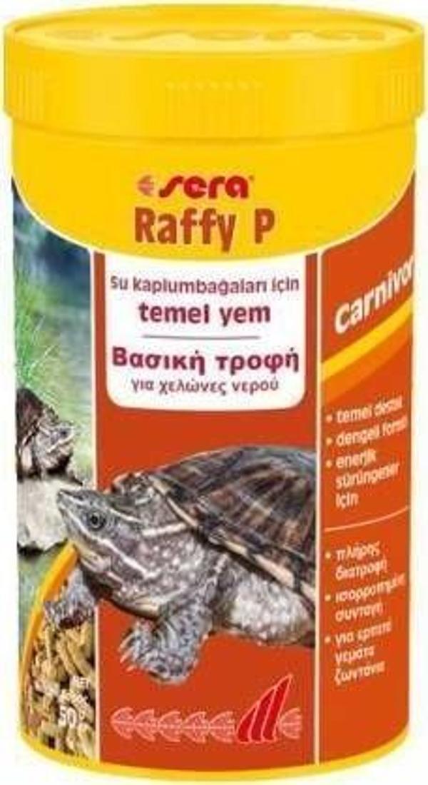 Sera Raffy P Kaplumbağa ve Sürüngen Yemi 250 ml - 50 gr - Image 1