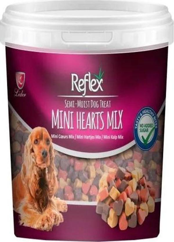 Reflex Semi-Moist Karışık Renkli Mini Kalpli Yumuşak Köpek Ödül Maması 500 gr - Image 1