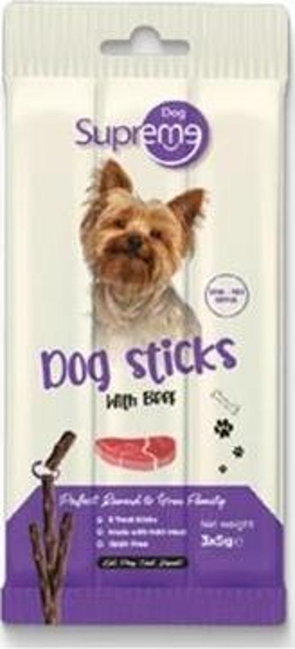 Supreme Dog Sticks Biftekli Köpek Ödül 3*5 Gr - Image 1