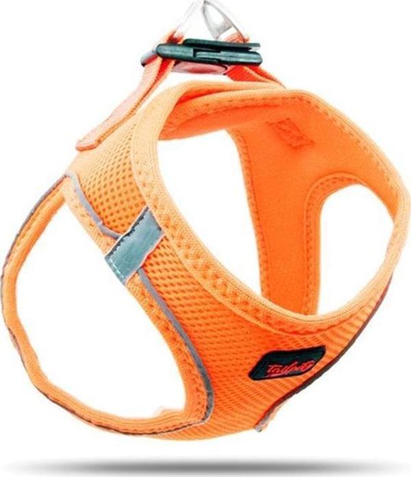 Tailpetz Air Mesh Harness Göğüs Tasması Neon Orange Large - Image 1