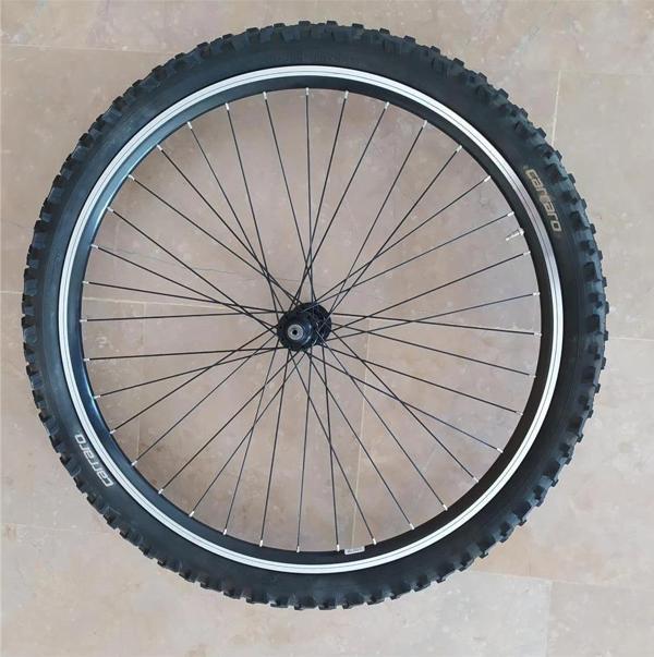 CARRARO 26X2.10 XLC LASTİK+JANT TEL ÖRÜLÜ KALIN TEKERLEK DAĞ V FREN UYUMLU - Image 1
