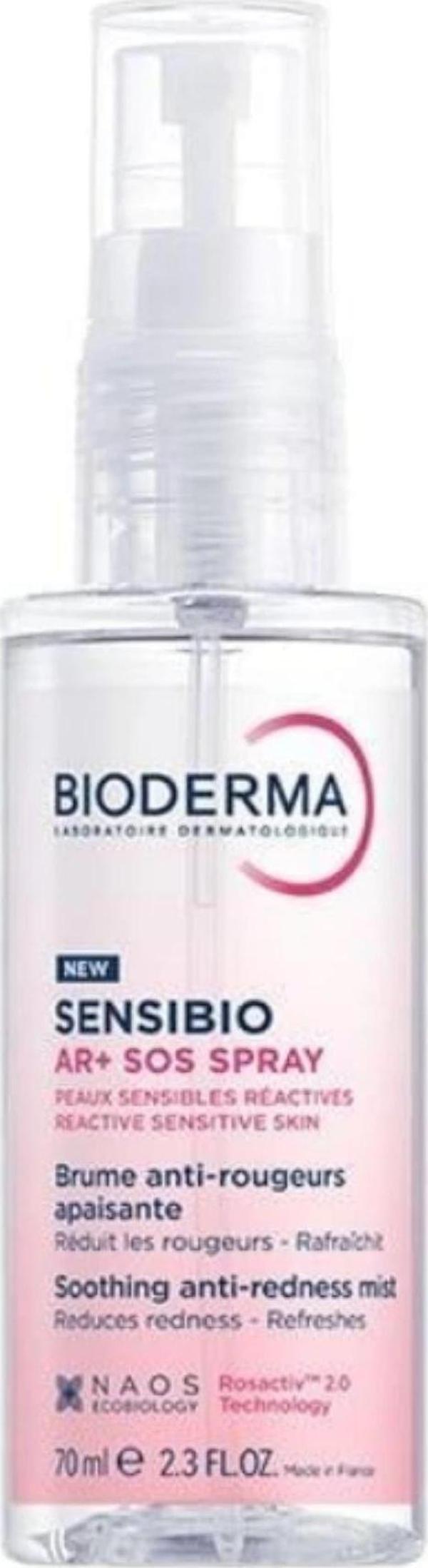Sensibio AR+ SOS Sprey Kızarıklık Eğilimli Hassas Ciltler İçin Yatıştırıcı Ferahlatıcı Sprey 70 ml - Image 1