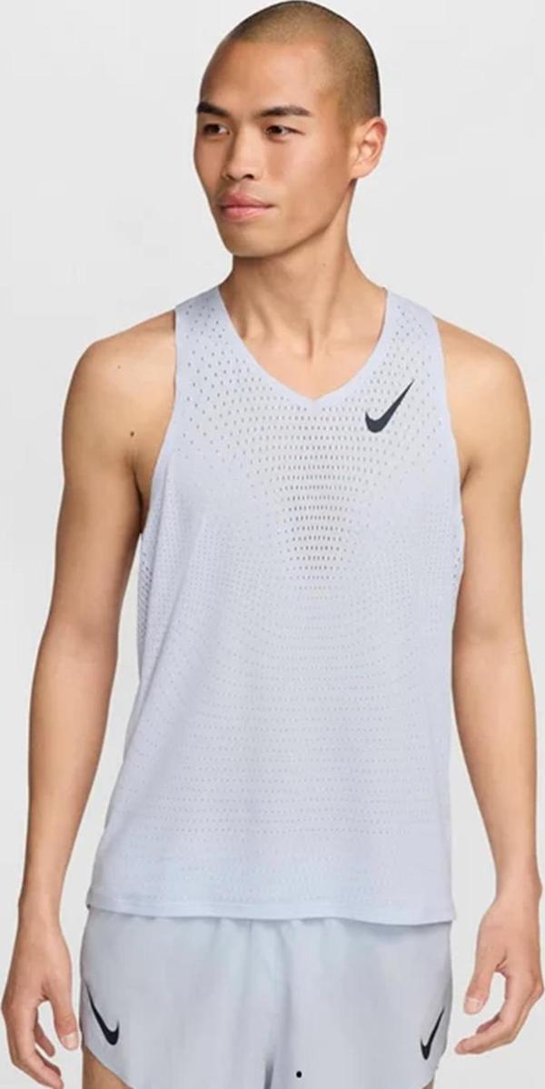 Nike Dri Fit AeroSwift Running ADV Singlet Tank Top Lazer Kesim Koşu Atleti Açık Mavi - Image 1