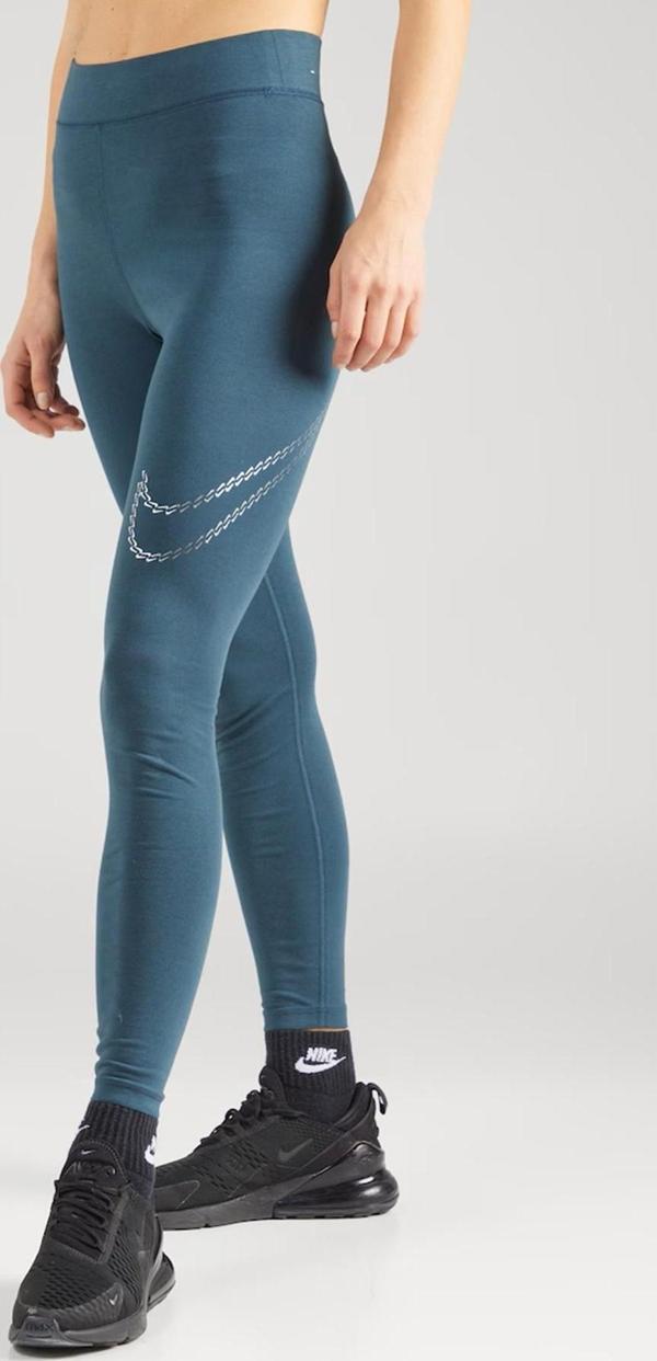 Nike Sportswear Premium Essential Women's High-Waisted Shine Leggings Kadın Yüksek Bel Tayt Petrol Yeşili - Image 1