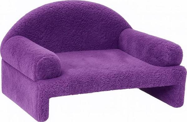 Reyo Pet Peluş Kedi Oturma Koltuğu Kedi Yatağı Mor - Image 1