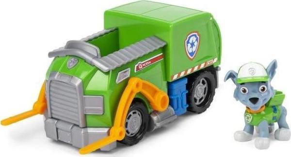 Paw Patrol, Rocky'nin Koleksiyon Figürlü Geri Dönüşüm Kamyonu Aracı - Image 1
