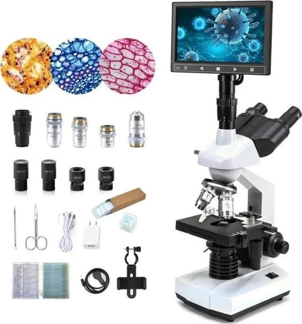 Crspexil 40X-5000X Bileşik Trinoküler Mikroskoplar - Image 1