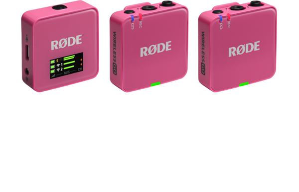 Wireless GO (Gen 3) | 3.Nesil, İki vericili, 32-bit kayıt özellikli kablosuz mikrofon seti (Pembe) - Image 1