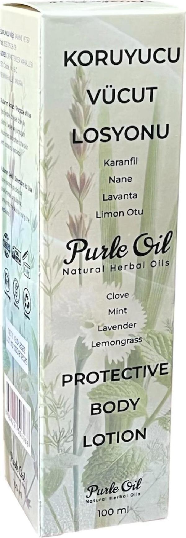 Doğal Sivrisinek ve Kene Kovucu Vücut Losyonu 100 ml, 1 Adet, Purle - Image 1
