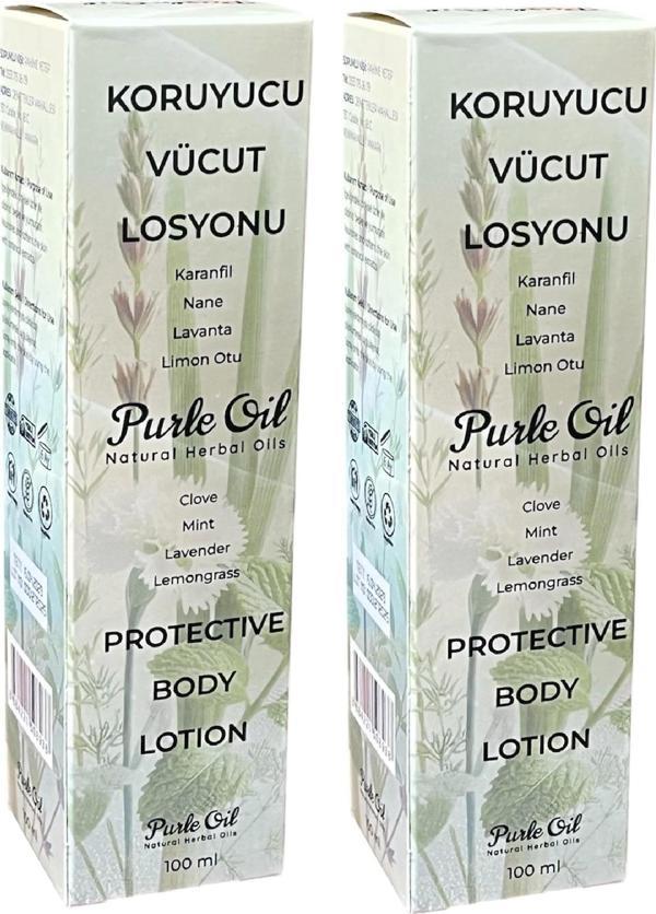 Doğal Sivrisinek ve Kene Kovucu Vücut Losyonu 100 ml, 2 Adet, Purle - Image 1