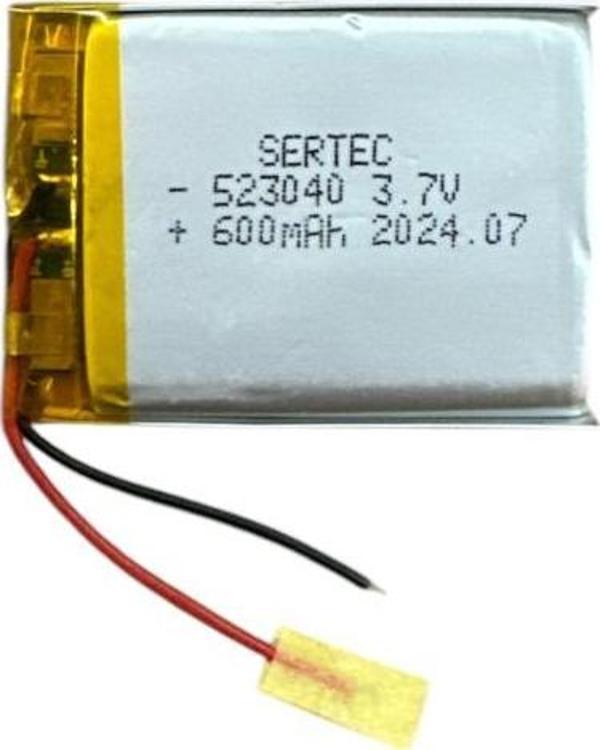 Büro Ev Ofis Atölye için 523040 3.7V 600 MAh Li-Polymer Pil Devreli/1.5A - Image 1