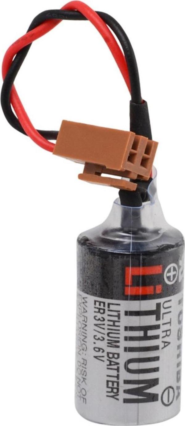 Büro Ev Ofis Atölye için ER3V 3.6V 1/2AA Size Kahve Soket Lithium Pil - Image 1