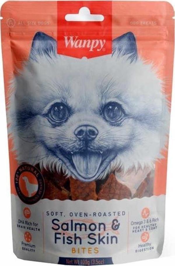 Wanpy Gerçek Somon Dilimleri 100 gr FA-31 Köpek Ödülü - Image 1