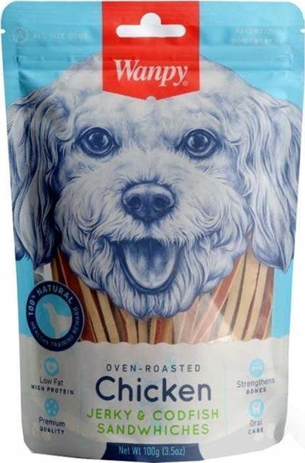 Wanpy Tavuklu&Morina Balıklı 100 gr CC-01S Köpek Ödülü - Image 1