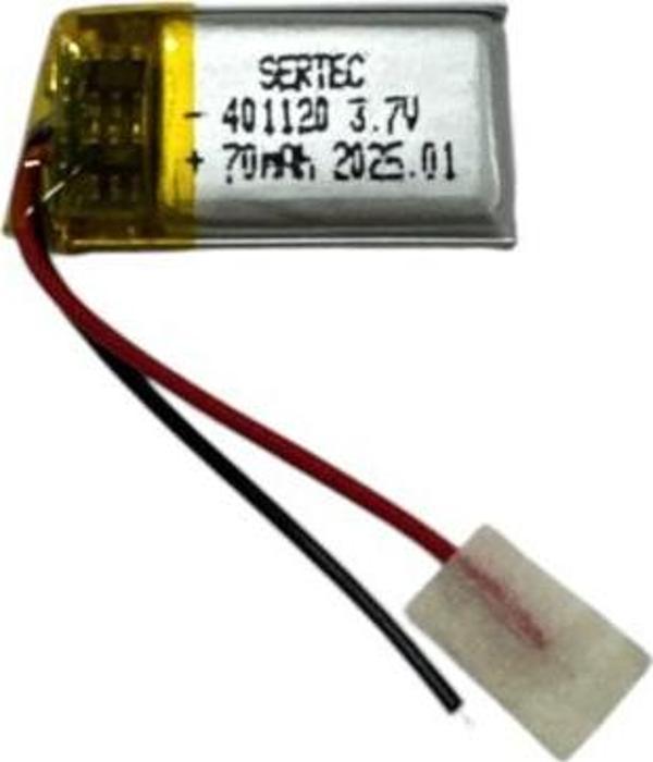 Büro Ev Ofis Atölye için 401120 3.7V 70 MAh Li-Polymer Pil (Devreli/1.5A) - Image 1
