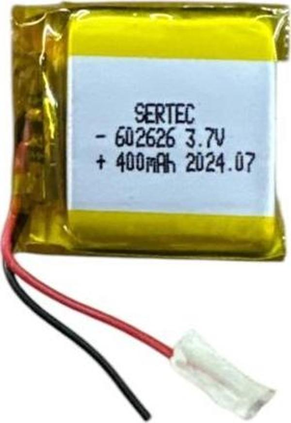 Büro Ev Ofis Atölye için 602626 3.7V 400mAh Li-Polymer Pil Devreli/1.5A - Image 1