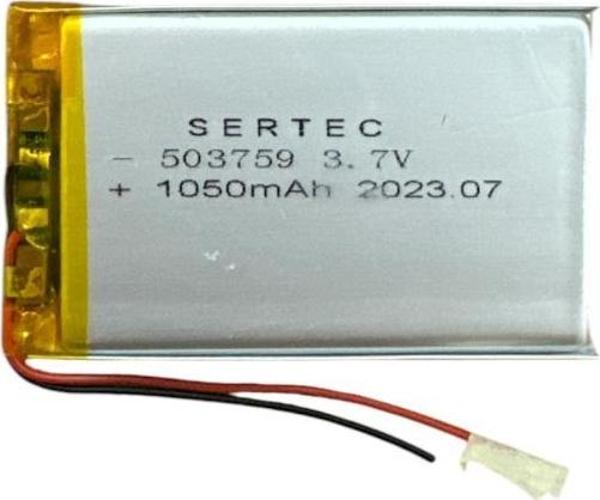 Büro Ev Ofis Atölye için 503759 3.7V 1050 MAh Li-Polymer Pil Devreli/1.5A - Image 1