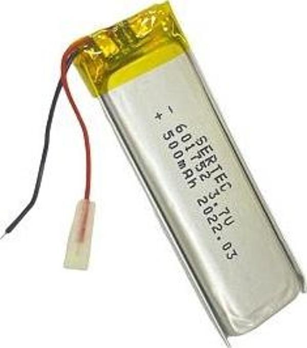 Büro Ev Ofis Atölye için 601752 3.7V 500 MAh Li-Polymer Pil Devreli/1.5A - Image 1