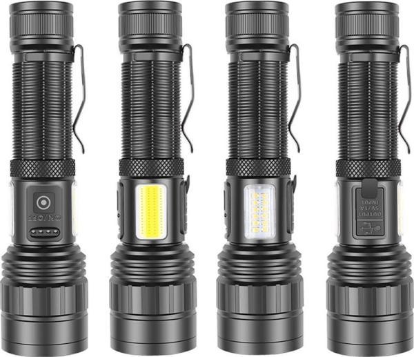 Büro Ev Ofis Güvenlikçisi için 10000LM Zoomlu Mıknatıslı TG Cob Led Powerbank El Feneri - Image 1