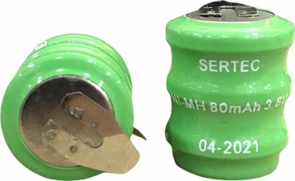 Büro Ev Ofis Atölye için 3.6V 3S1P 80 Mah 2 Pin NI-MH Buton Pil - Image 1
