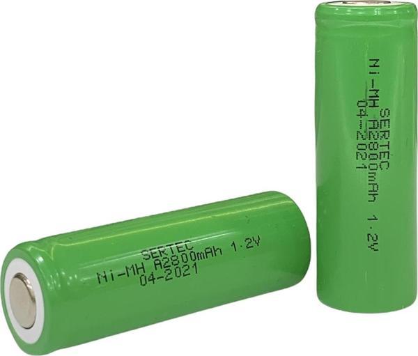 Büro Ev Ofis Atölye için Ni-Mh Şarjlı 1.2V 2800MAH A Size Başsız Flat Head Pil - Image 1