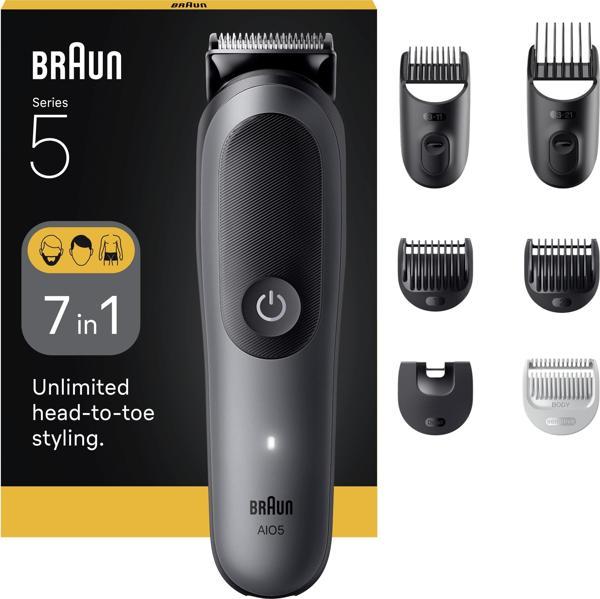 Braun Hepsi Bir Arada Series 5, 7’si 1 arada Tıraş Kiti, Keskin Bıçak, Vücut Tıraşı AIO5520 - Image 1
