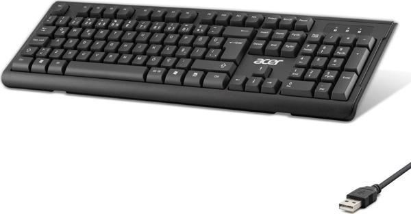 Büro Ev Ofis Bilgisayarı için Siyah Q Kablolu Sessiz Tuşlu Klavye - Image 1