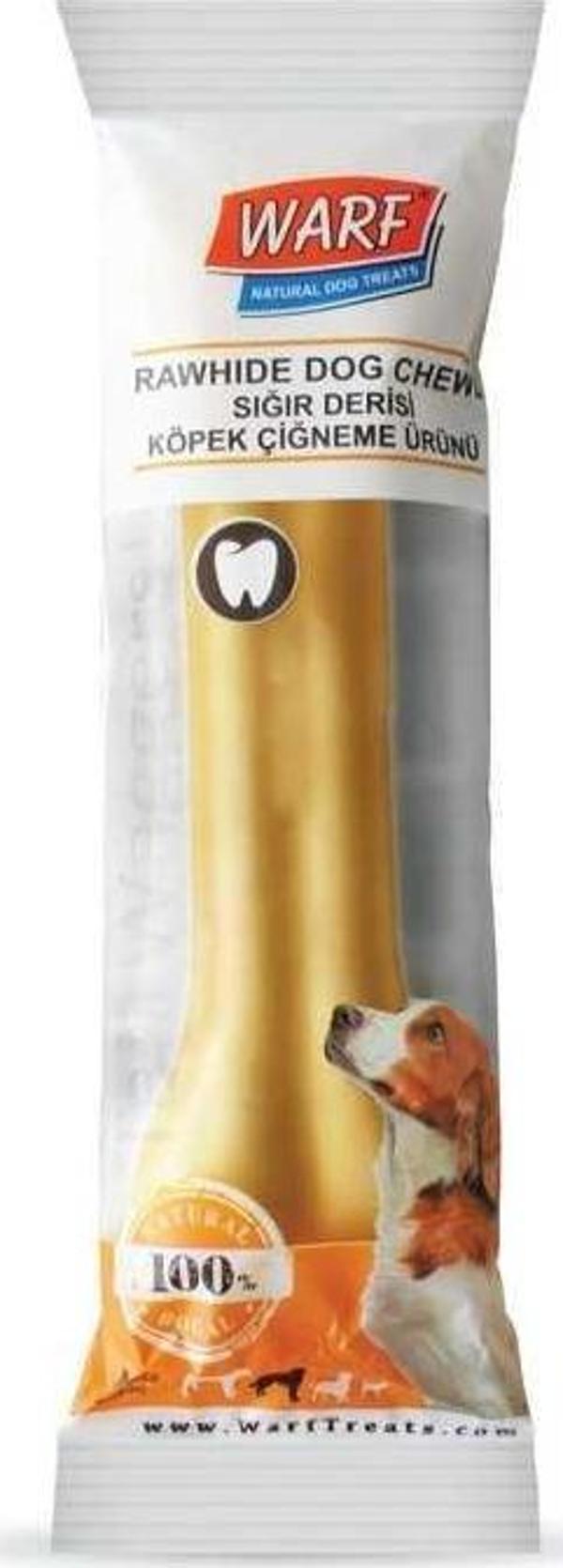 Warf Sığır Derisi Köpek Naturel Ödül Kemiği 90 gr 15.5 cm - Image 1