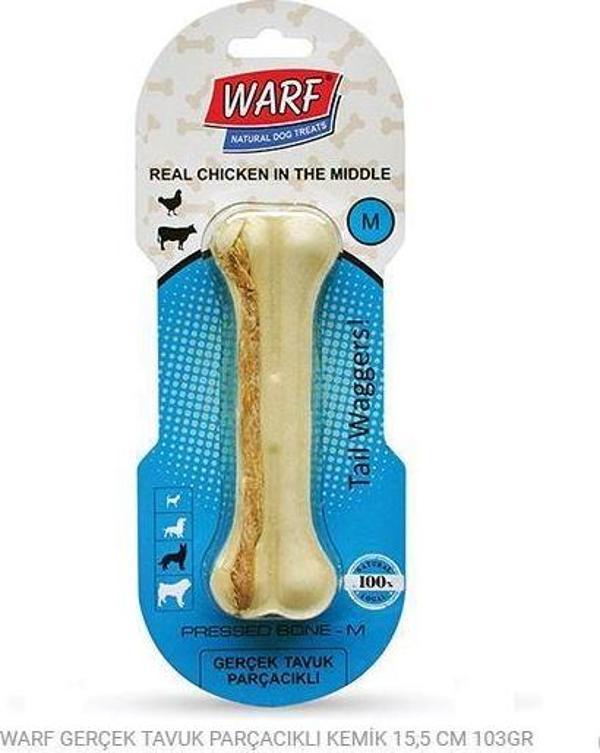 Warf Tavuk Etli Köpek Ödül Kemiği 103 Gr-15,5 Cm - Image 1