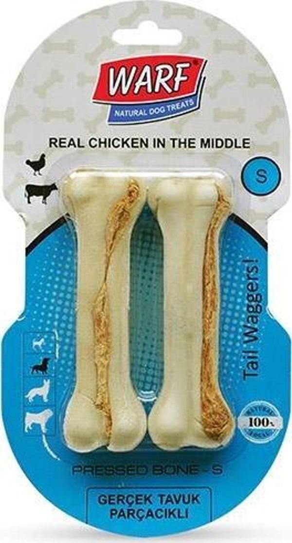 Warf Tavuk Etli Köpek Ödül Kemiği 115 Gr-12,5 Cm (2li Paket) - Image 1