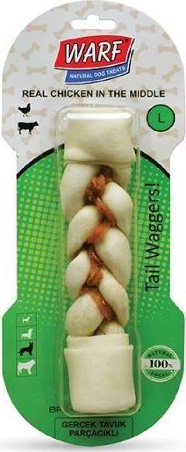 Warf Tavuk Etli Örgü Köpek Ödülü 115 Gr - 20 Cm - Image 1