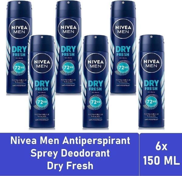 Men Deodorant Dry Fresh 150 ML - 6'lı Avantaj Paketi - Image 1