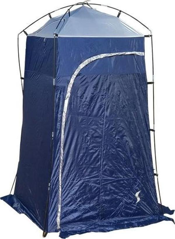 Savage YS-132 Gümüş - Lacivert Banyo & Tuvalet Çadırı (120x120x200 cm) - Image 1