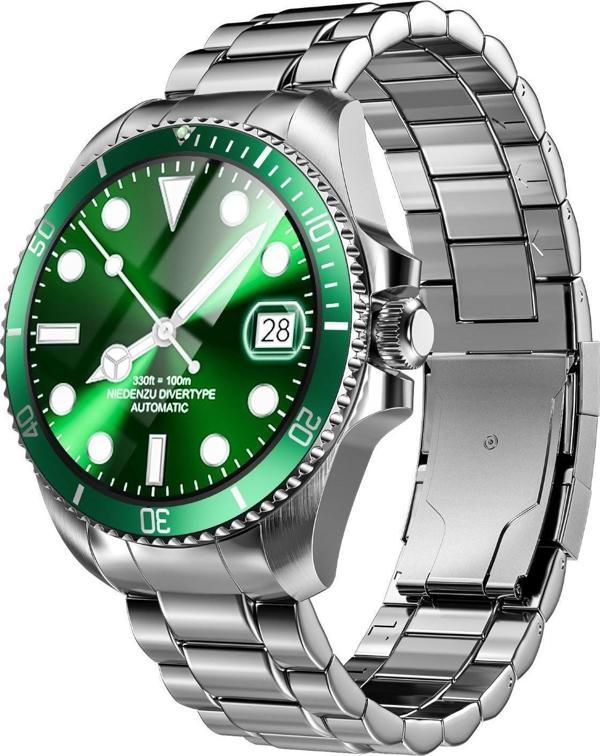 V0525 316L Paslanmaz Çelik, Döner Bezel, Bt Call, Spor Sağlık, IP68 Profesyonel Akıllı Saat - Image 1