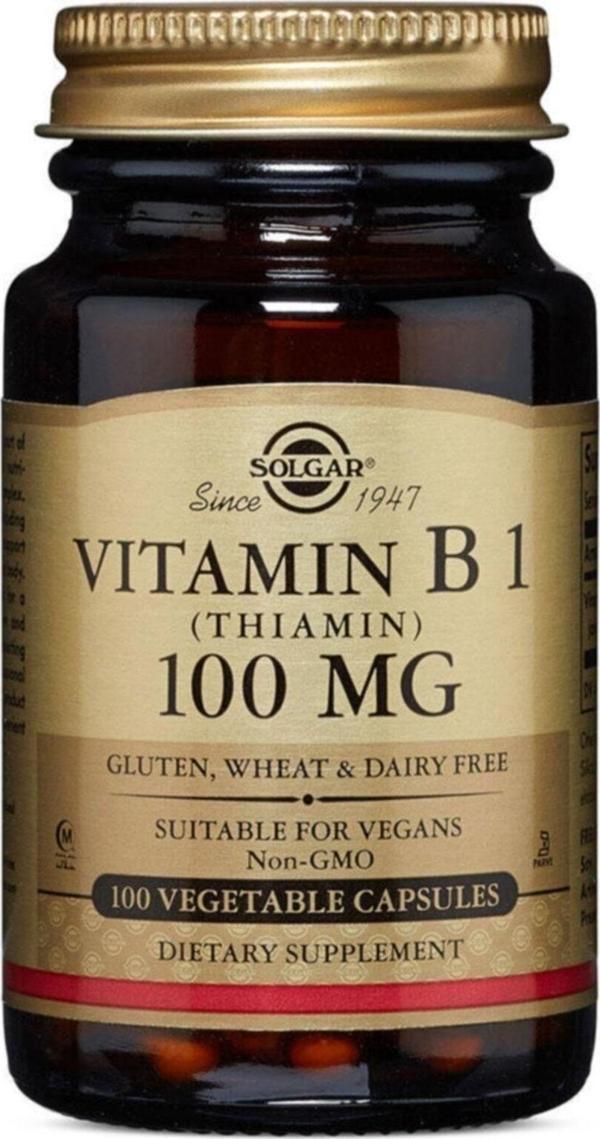 Solgar Vitamin B1 Thiamin 100 Mg 100 Tablet - Image 1