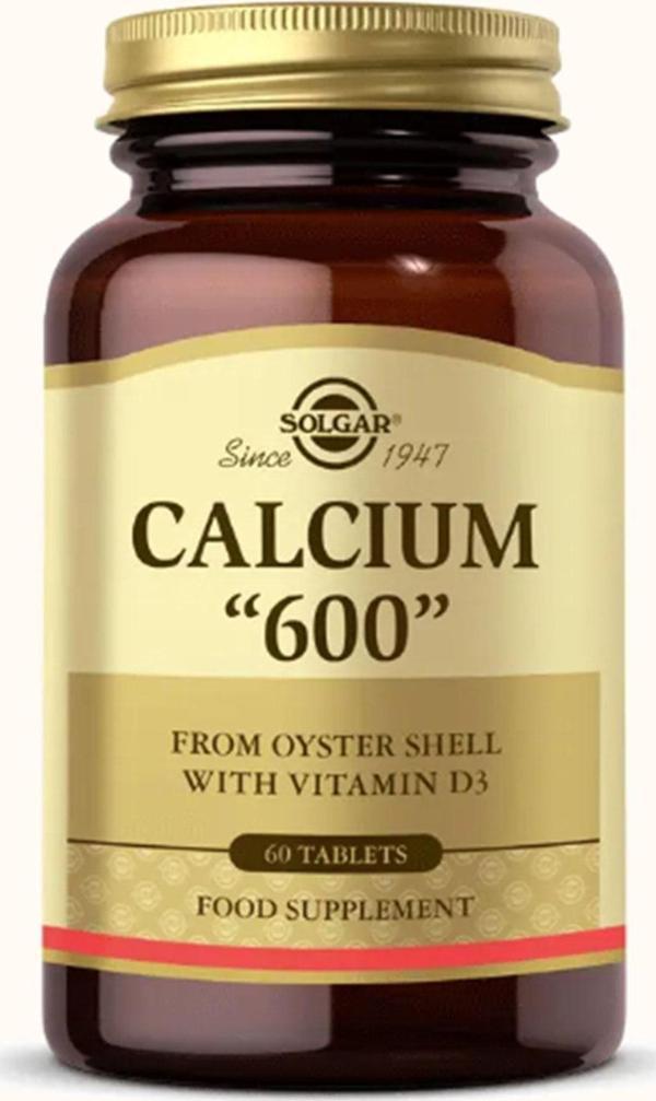 Solgar Calcıum 600Mg (Oyster Shell) 60 Tabs - Image 1