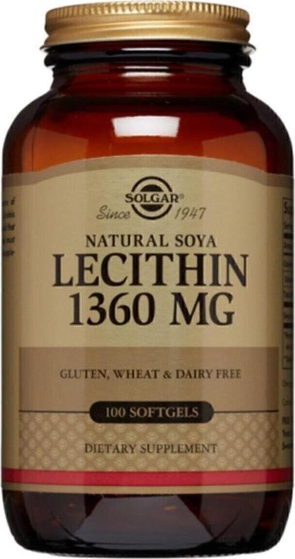 Solgar Lecithin 1360 Mg 100 Kapsül - Image 1